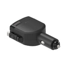 Scosche 85W Car Charger with Retractable Cable - Black-Retractable cable extends just over 2 feet for comfortable reach and retracts neatly when not in use