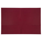 JAM Paper 2 Pocket Linen Folders, Burgundy, 50 Pack-50/pack
