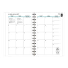Staples 2026-2027 Dogs Weekly/Monthly Academic Planner - 8-1/2" H x 5-1/2" W - Multicolour - Bilingual-Dog pattern poly cover