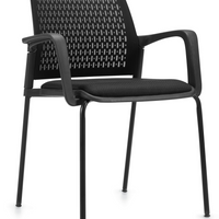 Offices to Go - Sparrow Guest Chair - Black-Multi-purpose guest/occasional chair