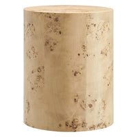 Modway Cosmos 16" Round Burl Wood Side Table - Natural Burl-Modern, Nature-Inspired Design