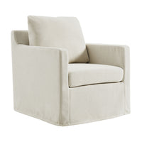 Modway Serene Fabric Slipcovered Swivel Armchair - Salt-Modern Swivel Armchair