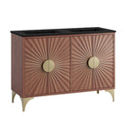 Modway Daylight 48" Double Sink Bathroom Vanity - Black/Walnut-Modern Bathroom Vanity Cabinet