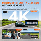 Vantrue N4 Pro S 4K 3-Channel Front, Inside and Rear Dash Cam with 64 GB SD Card-Front and rear recording mode captures 4k front and 2.5k rear video when interior monitoring is not required