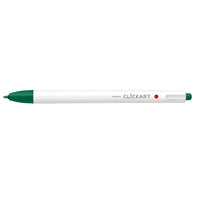 Zebra ClickArt Retractable Marker Pen - Green-Perfect for journaling, colour coding, drawing, and everyday writing.