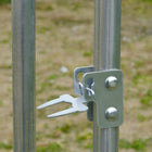 PawHut Galvanized Large Metal Chicken Coop Cage - 9.2' x 24.9' x 6.5' - Silver-Made with galvanized steel for a stable structure 