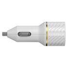 OtterBox Fast Charge 30W plus 20W Dual USB-C Car Charger - White-Smart, compact design makes space for all the other things that pile up in your car