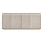 Hudson&Canal Hanson TV Stand for TV's up to 65" - Alder White-A transitional design accommodates TVs up to 65" for your entertaining space