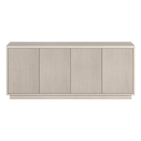 Hudson&Canal Hanson TV Stand for TV's up to 65" - Alder White-A transitional design accommodates TVs up to 65" for your entertaining space