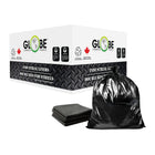 Globe Commercial Strong Can Liner Garbage Bag - 42" x 48" - Black - 125 Pack-Open top can be tied easily