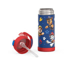 Thermos FUNtainer Vacuum Insulated Stainless Steel Water Bottle - 410mL - Paw Patrol-Integrated carry handle is easy to grip and can be folded down when not in use