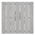 Modway Maine 28" Outdoor Patio Dining Table - White Light Grey-Powder Coated Aluminum Frame