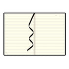 Letts Edge Notebook, Black, (LEN5ERBK)-Sewn binding with soft flexible cover