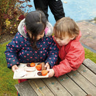 Yellow Door Natural Sorting Tray-Can be used with real objects