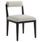 Modway Kai Fabric Dining Chair 2-Piece Set - Linen-Non-Marking Foot Pins