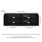 Hudson&Canal Easton TV Stand for TV's up to 75" - Black Grain-8