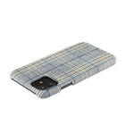 Gry Mattr Plaid Fabric Case for iPhone 11, XR - Mustard/Blue-Classic Fashion Patterns