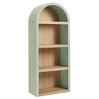 Modway Caleb 4 Arched Display Shelf Bookcase - Sage-Arched Frame