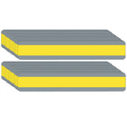 Ashley Productions Double Wide Sentence Strip Reading Guide - 1-1/4" x 7-1/4" - Yellow - 24 Pack-Easily track print through transparent tinted window