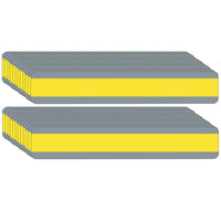 Ashley Productions Double Wide Sentence Strip Reading Guide - 1-1/4" x 7-1/4" - Yellow - 24 Pack-Easily track print through transparent tinted window