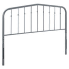 Modway Lennon Metal Twin Headboard - Grey-Metal Twin Headboard