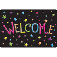 Ashley Productions Smart Poly The Original Fun Mat Welcome Mat - 15.5" x 23.5" - Stars Welcome-Measurements and Design: The Stars Welcome Mat measures 15.5" x 23.5".