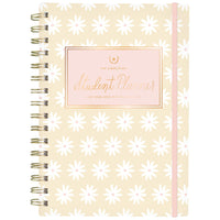 Emily Ley Simplified 2026-27 Student Weekly/Monthly Planner - 8 ½" x 6" - Floral - English-12 tabbed months: July 2026 - June 2027
