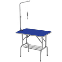 PawHut 35.4" L Dog Grooming Table with Adjustable Arm-The bar is adjustable, range from 7.9"