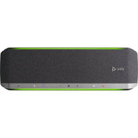 HP Poly Sync 60 Wired/Wireless Bluetooth Speakerphone - Teams - Black-Six-microphone array