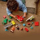 LEGO DUPLO Town Fire Truck Building Block Set with Hose & Firefighter -Raise the ladder, swivel the basket, and steer around corners for big action
