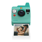 Polaroid Now Gen 3 Instant Camera + Color Film Bundle (8 photos) - Teal-Accurate, human-friendly flash system