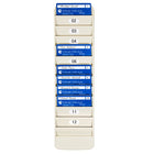Pyramid Time Systems 12-Pocket Employee ID Badge Rack-Holds 12 standard sized (3-5/8" x 2-1/4") cards or badges