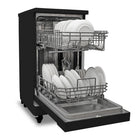 BLACK+DECKER 18" Portable Dishwasher - 8-Place Setting Capacity - 6 Wash Programs - Black-“Quick Connect” assembly to be connected to a faucet eliminating need for direct plumbing or permanent installation