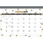 BrownTrout 2026 18-Month Monthly Desk Pad Calendar - Busy Bees - 14" x 10"-Use Right Away - 18-month format starts on July so you don't have to wait for the new year to start using it