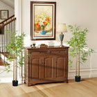 HOMCOM 6' Artificial Bamboo Tree for Indoor Home Decor - Green - 2 Pack-Suitable for home, office, spices up any space with its natural accent 