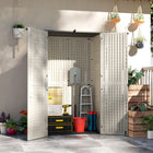 Outsunny 368 Gallon Outdoor Storage Cabinet Deck Box-Only 12 panels for easy 1-person installation
