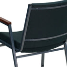 Flash Furniture HERCULES Series Heavy Duty Patterned Fabric Stack Chairs with Arms - Green - 4 Pack-Cherry Capped Arms
