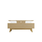 Manhattan Comfort Yonkers 62.99" Mid-Century Modern TV Stand - White-14.76" L x 62.99" W x 25.79" H