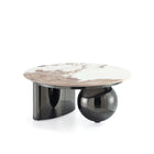 Manhattan Comfort Laurel 31.49" Modern Glam Coffee Table - Black-Modern Coffee Table for Living Room Use