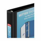 Staples Better Binder - 1-1/2" - Black-Framed clear window makes these ideal for use as presentation binders