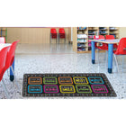 Ashley Productions The Original Fun Mat Mat Runner - 15.5" x 47" - Character Building-Slip-Resistant and Durable: Heavy-duty rubber backing ensures safety and durability, perfect for high-traffic areas.