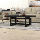 Hudson&Canal Breslow 47"W Rectangular Coffee Table - Black Grain-Clean with a soft, dry cloth and no harsh chemicals or abrasive cleaning materials