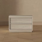 Manhattan Comfort Navis 32" Contemporary 2-Drawer Nightstand - Whitewashed Oak-Home Assembly Required (All Hardware Included)