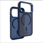Blu Element Chromatic Kick MagSafe Case for iPhone 17 Pro - Navy-Extra camera protection with fold-out Kickstand for landscape viewing