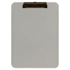 JAM Paper Plastic Clipboards with Low Profile Metal Clip - Letter Size (9 x 12.5) - Smoke Grey-Colour: Smoke Grey | Be stylish and organized with colourful clipboards.
