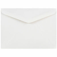 JAM Paper A7 Invitation Envelopes with V-Flap - 5.25" x 7.25" - White - 50 Pack (4023210I)-White V-Flap Paper Envelopes