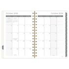 Mead 2027 Small Weekly/ Monthly Planner - 8-1/2" x 6" - Floral Meadow - Bilingual-Durable poly cover