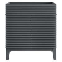 Modway Render 30" Bathroom Vanity Cabinet - Grey-Mid-Century Modern Style