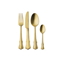 Casa Domani Castello Champagne 16-Piece Flatware Set-This flatware set is made from stainless steel