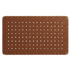Modway Sparta Weave Wall-Mount Vegan Leather Twin Headboard - Walnut Brown-Wall-Mount Design